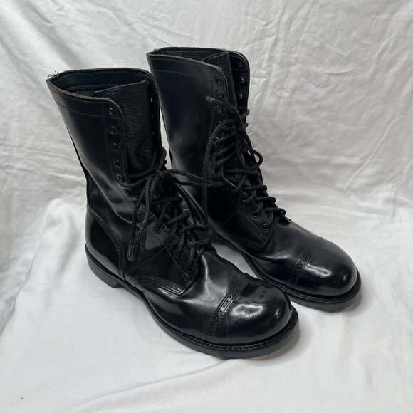 Corcoran 1500 Mens Black Leather Military Combat Boots Size 13 EE - Picture 2 of 14